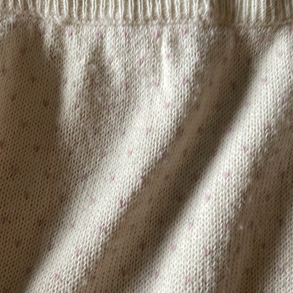 Vintage knit knack skirt, white knit,size med - Picture 6 of 8